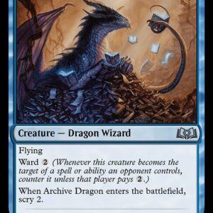 Wilds of Eldraine - 41 - Archive Dragon - Uncommon - U - Non-foil (Front)