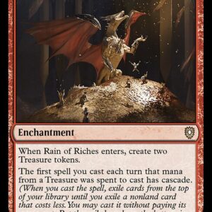 Bloomburrow Commander - 200 - Rain of Riches - Rare - R - Non-foil (Front)