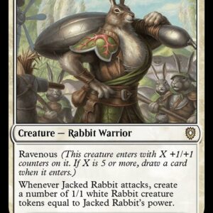 Bloomburrow Commander - 9 - Jacked Rabbit - Rare - W - Non-foil (Front)
