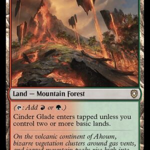 Bloomburrow Commander - 299 - Cinder Glade - Rare - C - Non-foil (Front)
