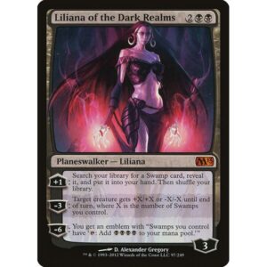 Magic 2013 - 97 - Liliana of the Dark Realms - Mythic - B - Non-foil (Front)
