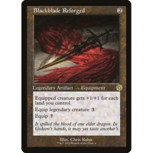 The Brothers' War Retro Artifacts - 6 - Blackblade Reforged - Rare - C - Foil (Front)