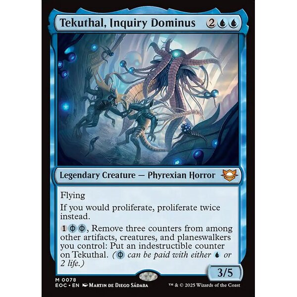 Edge of Eternities Commander - 78 - Tekuthal, Inquiry Dominus - Mythic - U - Non-foil (Front)