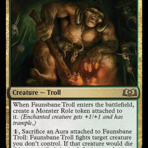 Wilds of Eldraine - 203 - Faunsbane Troll - Rare - BG - Foil (Front)