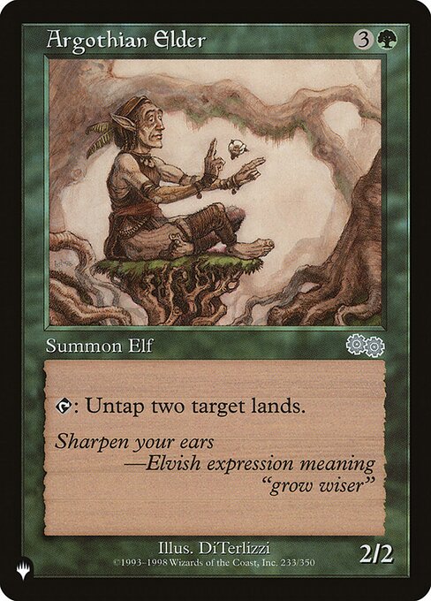 The List - USG-233 - Argothian Elder - Uncommon - G - Non-foil (Front)