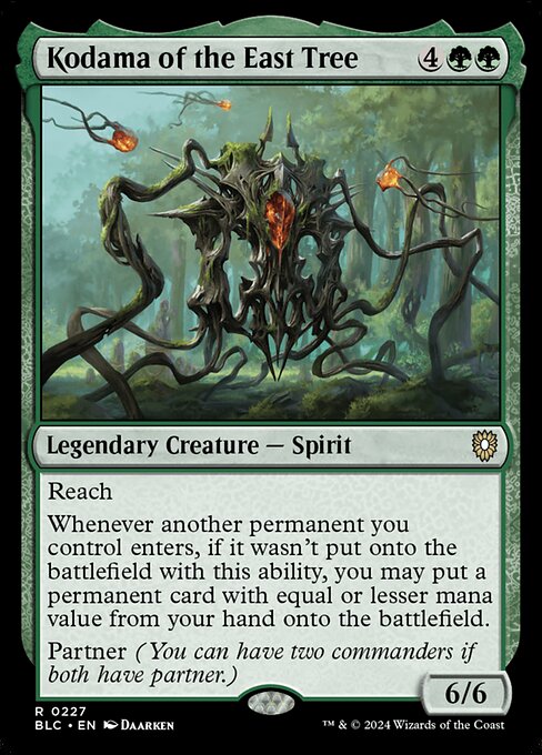 Bloomburrow Commander - 227 - Kodama of the East Tree - Rare - G - Non-foil (Front)