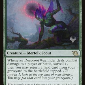 March of the Machine Promos - 184p - Deeproot Wayfinder - Rare - G - Non-foil - Promo (Front)