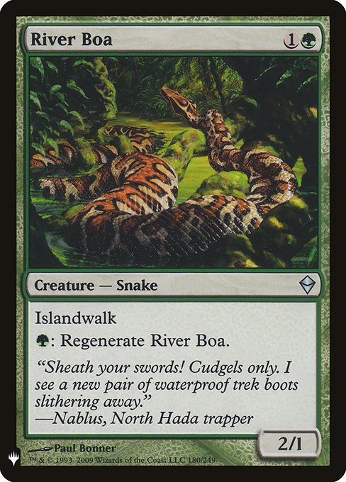 The List - ZEN-180 - River Boa - Uncommon - G - Non-foil (Front)