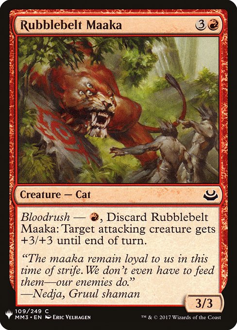 The List - MM3-109 - Rubblebelt Maaka - Common - R - Non-foil (Front)