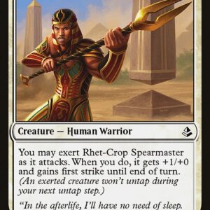 The List - AKH-26 - Rhet-Crop Spearmaster - Common - W - Non-foil (Front)