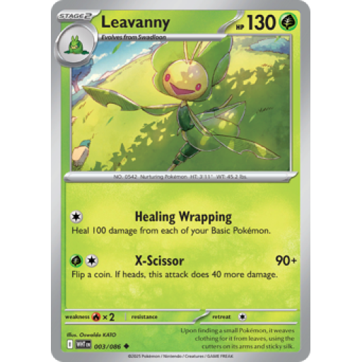 White Flare - 003/086 - Leavanny - Master Ball Reverse Holo