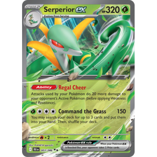 Black Bolt - 003/086 - Serperior ex - Holo