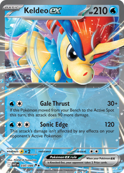 White Flare - 030/086 - Keldeo ex - Holo