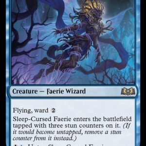 Wilds of Eldraine - 66 - Sleep-Cursed Faerie - Rare - U - Foil (Front)