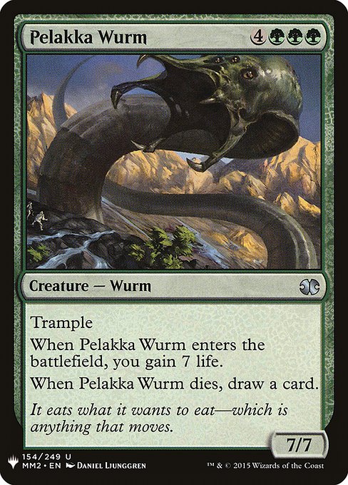 The List - MM2-154 - Pelakka Wurm - Uncommon - G - Non-foil (Front)
