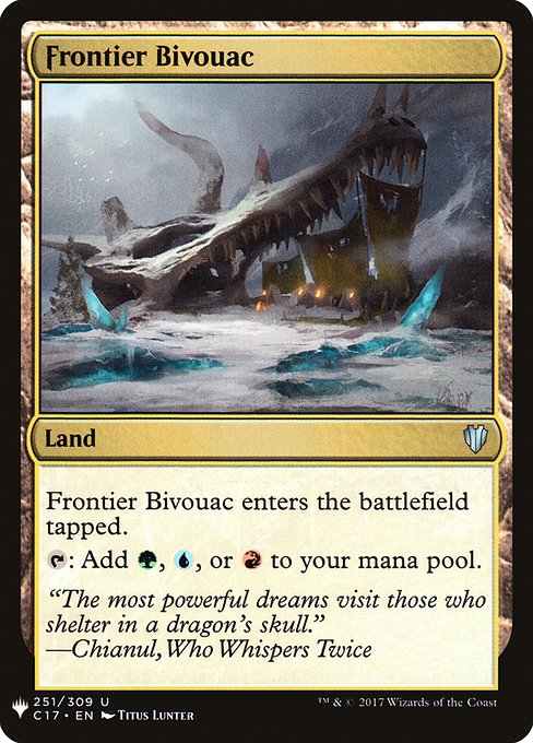 The List - C17-251 - Frontier Bivouac - Uncommon - C - Non-foil (Front)