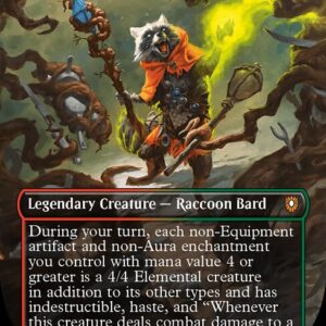 Bloomburrow Commander - 1 - Bello, Bard of the Brambles - Mythic - RG - Non-foil (Front)