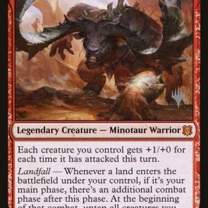 Zendikar Rising Promos - 150p - Moraug, Fury of Akoum - Mythic - R - Non-foil - Promo (Front)