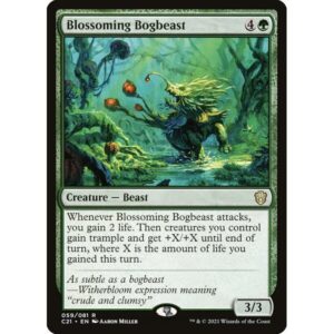 Commander 2021 - 59 - Blossoming Bogbeast - Rare - G - Non-foil (Front)