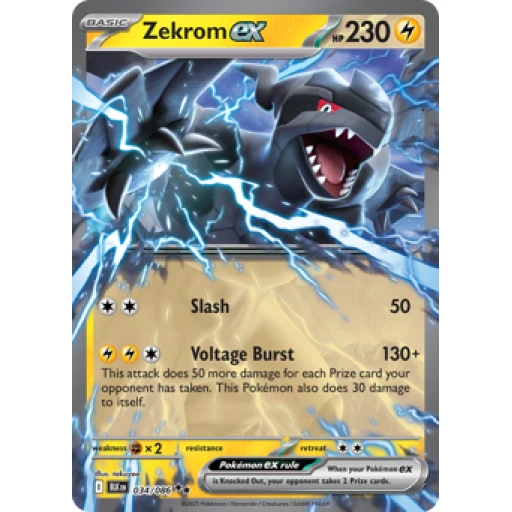 Black Bolt - 034/086 - Zekrom ex - Holo