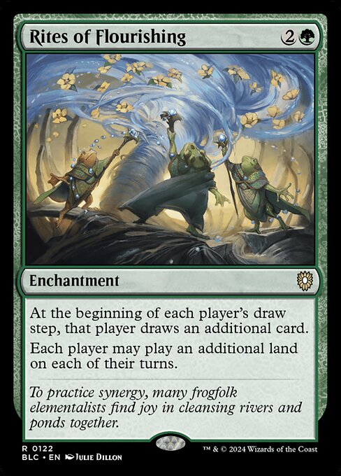 Bloomburrow Commander - 122 - Rites of Flourishing - Rare - G - Non-foil (Front)