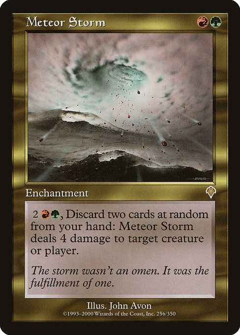 Invasion - 256 - Meteor Storm - Rare - RG - Non-foil (Front)