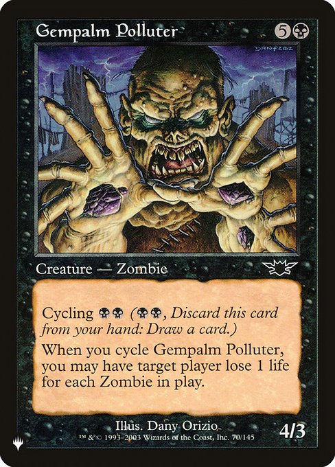 The List - LGN-70 - Gempalm Polluter - Common - B - Non-foil (Front)