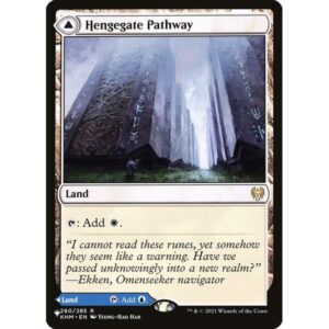 The List - KHM-260 - Hengegate Pathway // Mistgate Pathway - Rare - C - Non-foil (Front)
