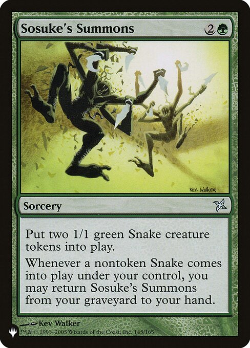 The List - BOK-145 - Sosuke's Summons - Uncommon - G - Non-foil (Front)