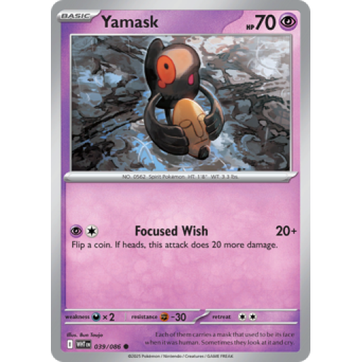 White Flare - 039/086 - Yamask - Master Ball Reverse Holo