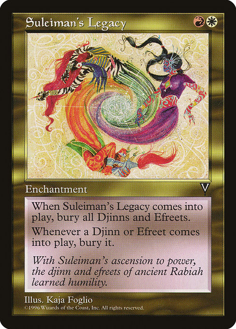 Visions - 138 - Suleiman's Legacy - Rare - WR - Non-foil (Front)