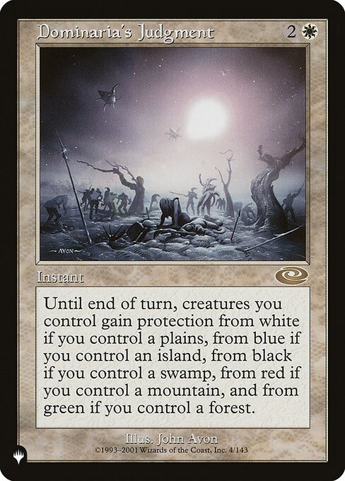 The List - PLS-4 - Dominaria's Judgment - Rare - W - Non-foil (Front)