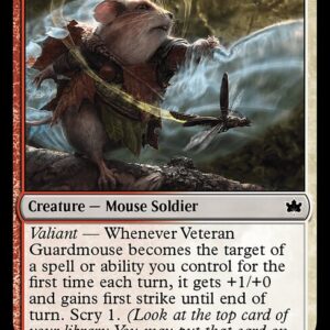 Bloomburrow - 237 - Veteran Guardmouse - Common - WR - Non-foil (Front)