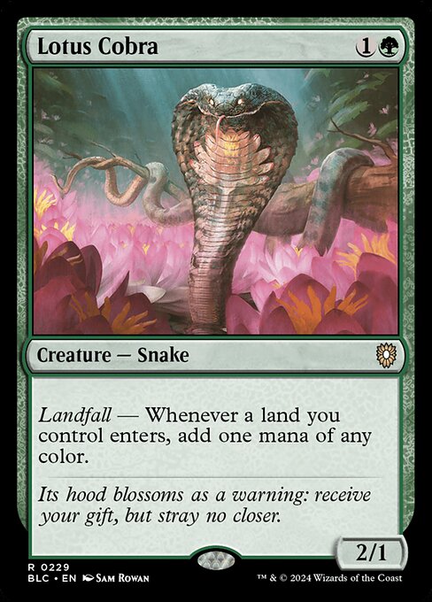 Bloomburrow Commander - 229 - Lotus Cobra - Rare - G - Non-foil (Front)