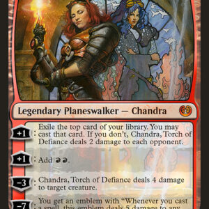 San Diego Comic-Con 2018 - 110 - Chandra, Torch of Defiance - Mythic - R - Foil - Promo (Front)