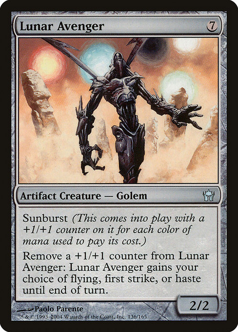 Fifth Dawn - 136 - Lunar Avenger - Uncommon - C - Non-foil (Front)