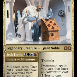 Wilds of Eldraine - 220 - Beluna Grandsquall // Seek Thrills - Mythic - Multi - Foil (Front)