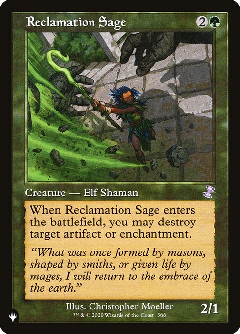 The List - TSR-366 - Reclamation Sage - Special - G - Non-foil (Front)