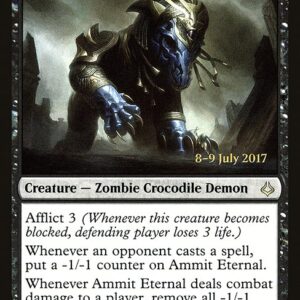 Hour of Devastation Promos - 57s - Ammit Eternal - Rare - B - Foil - Datestamped Promo (Front)