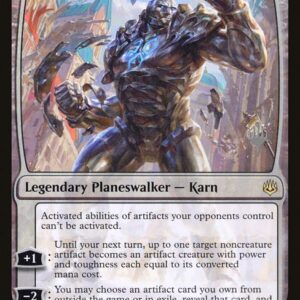 War of the Spark Promos - 1p - Karn, the Great Creator - Rare - C - Foil - Promo (Front)