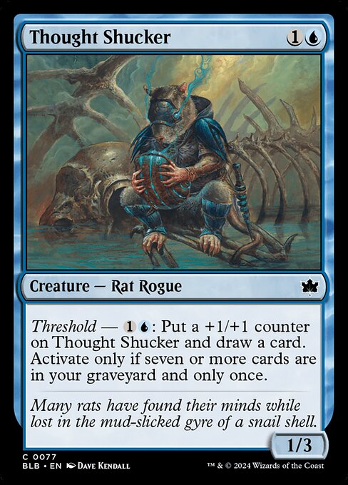 Bloomburrow - 77 - Thought Shucker - Common - U - Non-foil (Front)