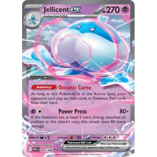 White Flare - 045/086 - Jellicent ex - Holo
