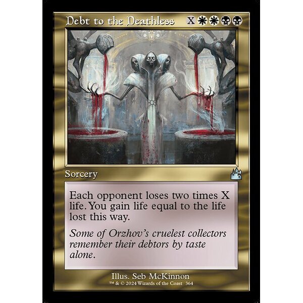 Ravnica Remastered - 364 - Debt to the Deathless - Uncommon - WB - Non-foil (Front)