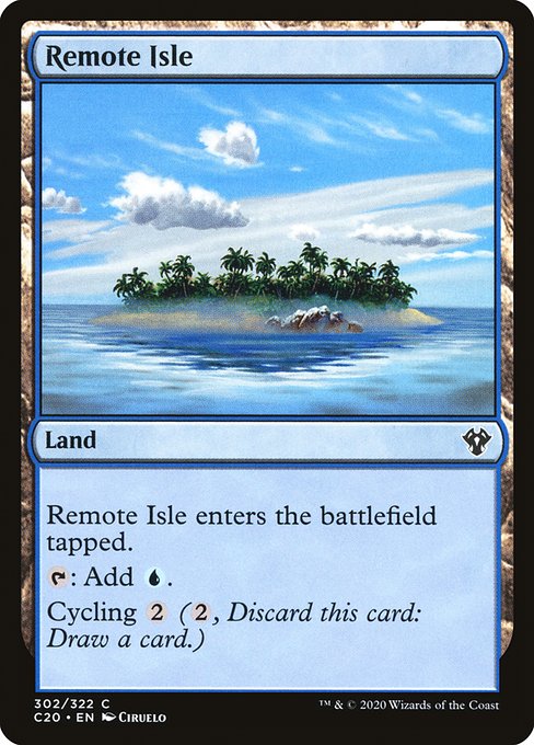 Commander 2020 - 302 - Remote Isle - Common - C - Non-foil (Front)