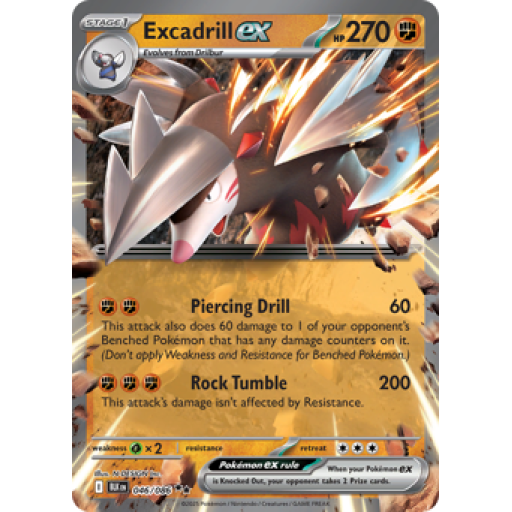 Black Bolt - 046/086 - Excadrill ex - Holo