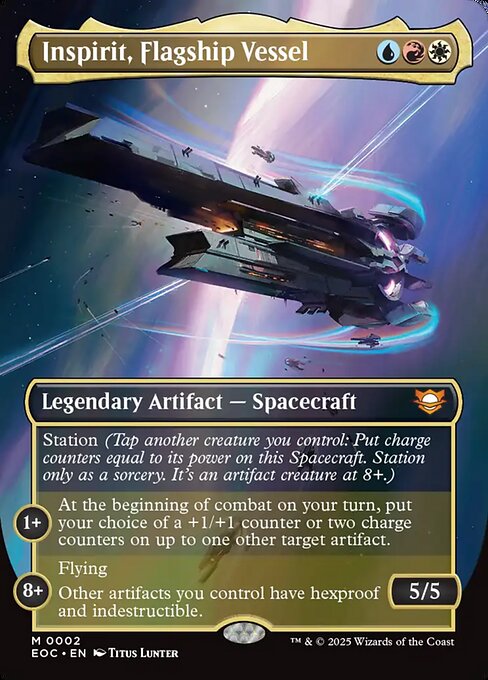 Edge of Eternities Commander - 2 - Inspirit, Flagship Vessel - Mythic - Multi - Non-foil (Front)
