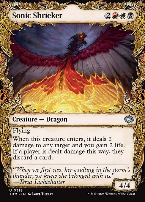 Tarkir: Dragonstorm - 318 - Sonic Shrieker - Uncommon - Multi - Non-foil (Front)