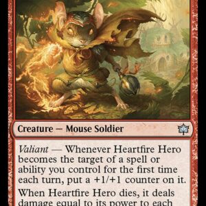 Bloomburrow - 138 - Heartfire Hero - Uncommon - R - Non-foil (Front)