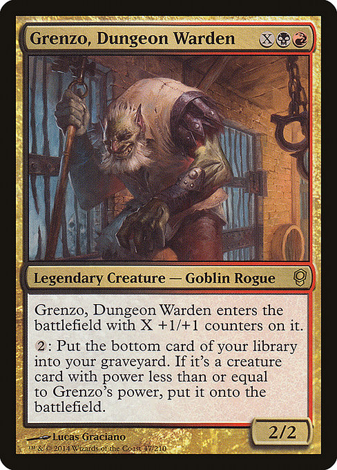Conspiracy - 47 - Grenzo, Dungeon Warden - Rare - BR - Foil (Front)