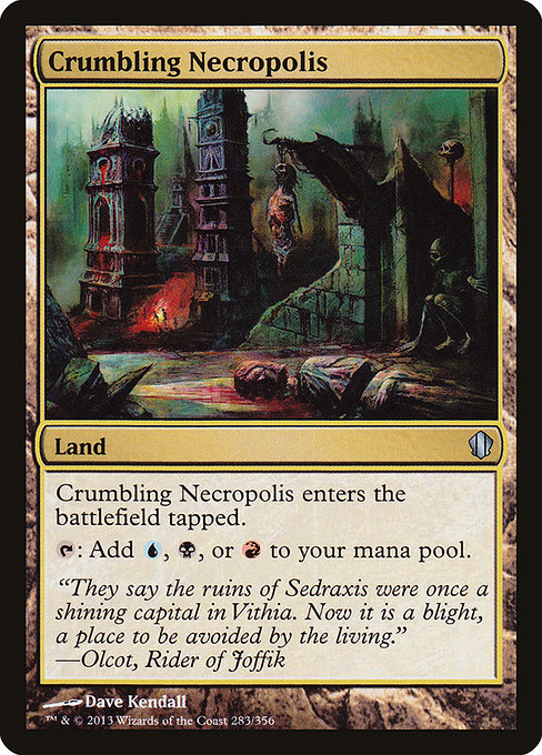 Commander 2013 - 283 - Crumbling Necropolis - Uncommon - C - Non-foil (Front)